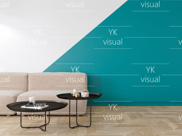 Download Interior with Geometric Print on Wall - Premium Resources