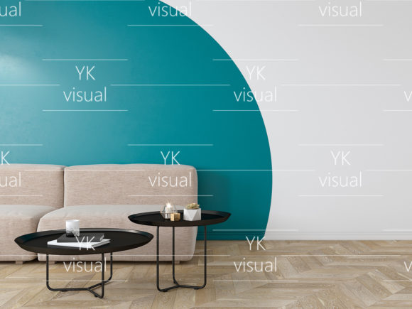 Download Interior with Geometric Print on Wall - Premium Resources