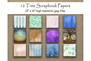 Download Tree Digital Paper Scrapbook Pattern - Scrapbook pattern Collection